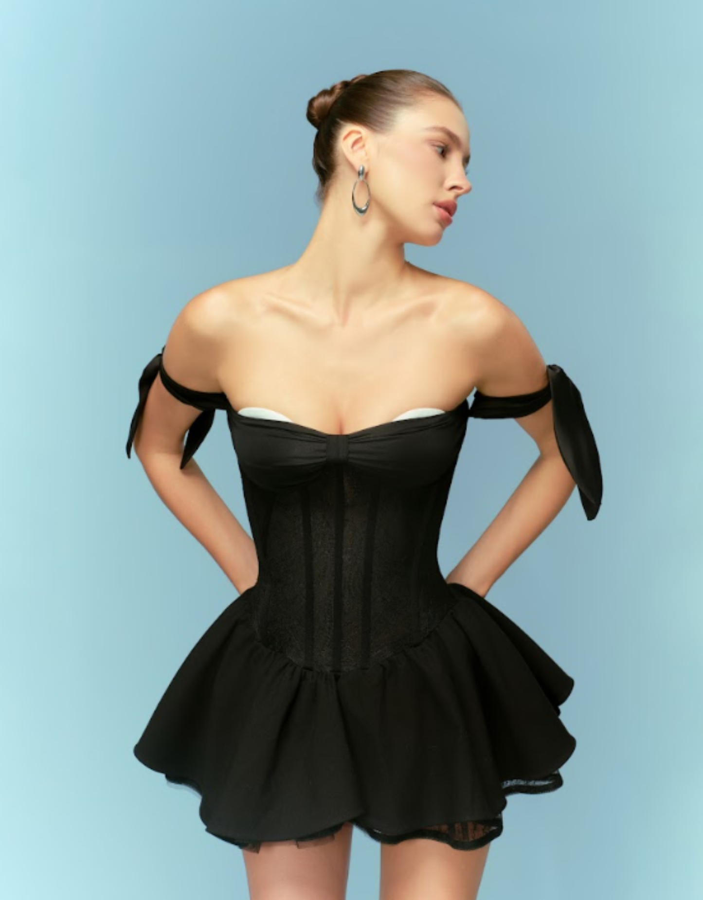 Black Dress With Grey Details