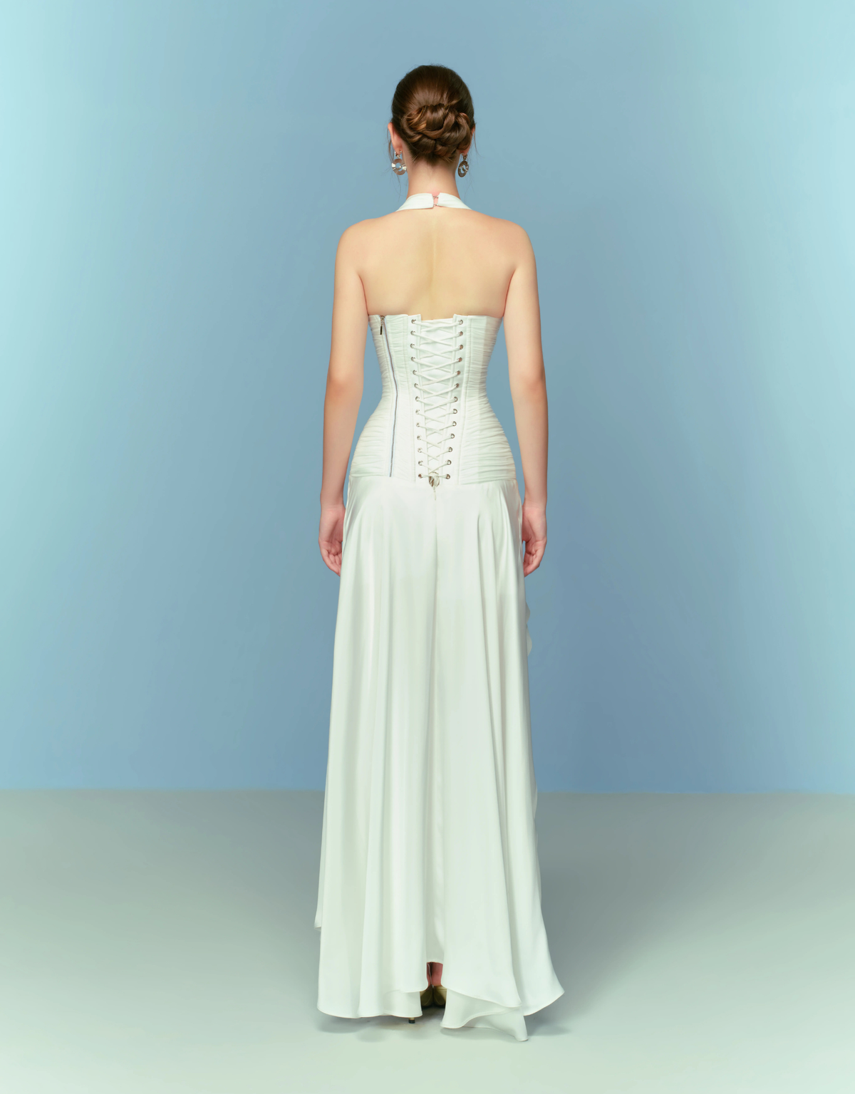 IVORY HALTER MAXI