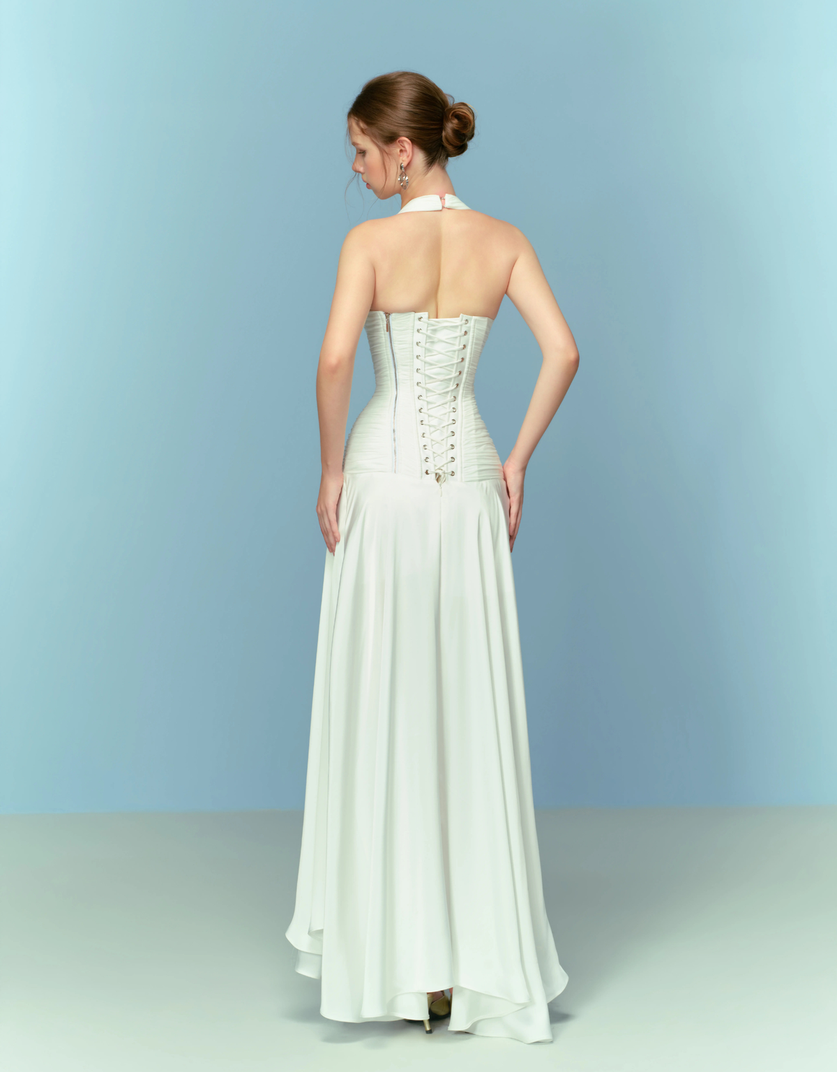 IVORY HALTER MAXI