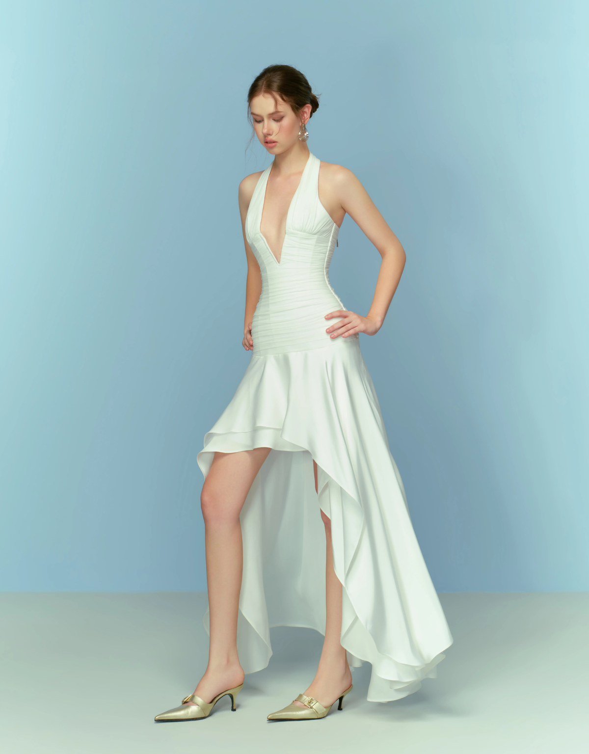 IVORY HALTER MAXI