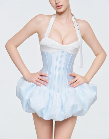 Blue Ballet Bubble Corset Dress