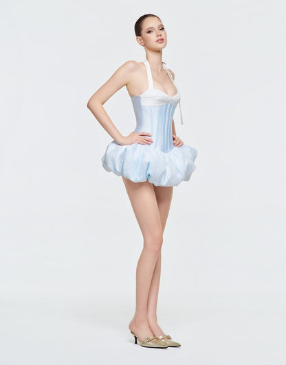 Blue Ballet Bubble Corset Dress